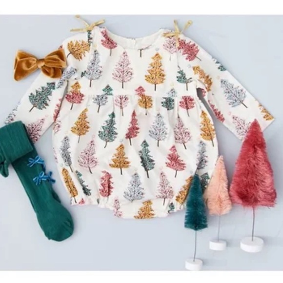pink chicken christmas tree dress | Dresses | Pink Chicken Sheila Bubble 218 Months Nwt Vintage trees Color:Same as picture CRES_Negro Baby Girl Snow White Artist Samantha Johnson takes